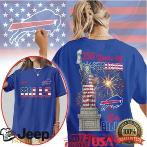Buffalo Bills 250 Years of Freedom 1776 2026 Statue of Liberty Fan T Shirt Buffalo Bills 250 Years of Freedom 1776 2026 Statue of Liberty Fan T Shirt
