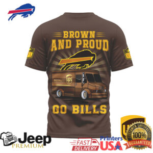 Buffalo Bills x UPS Brown and Proud Fan T Shirt Buffalo Bills x UPS Brown and Proud Fan T Shirt