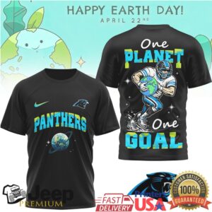 Carolina Panthers Happy Earth Day One Planet One Goal T Shirt Carolina Panthers Happy Earth Day One Planet One Goal T Shirt
