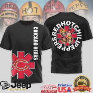 Chicago Bears x Red Hot Chili Peppers Fan Apparel T Shirt Chicago Bears x Red Hot Chili Peppers Fan Apparel T Shirt
