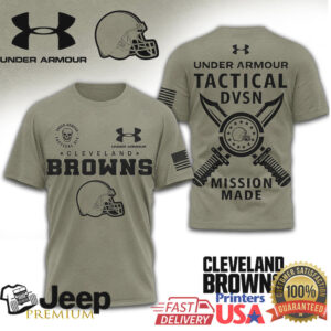 Cleveland Browns Under Armour Tactical Military DVSN T Shirt