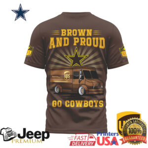 Dallas Cowboys x UPS Brown and Proud Fan T Shirt Dallas Cowboys x UPS Brown and Proud Fan T Shirt