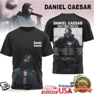 Daniel Caesar Son Of Spergy Tour 2026 North America T Shirt Daniel Caesar Son Of Spergy Tour 2026 North America T Shirt
