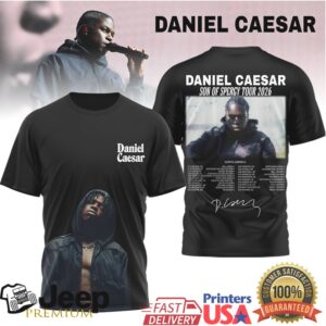 Daniel Caesar Son of Spergy North America Tour 2026 T Shirt Daniel Caesar Son of Spergy North America Tour 2026 T Shirt