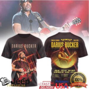 Darius Rucker Songs Of Summer Tour 2026 Concert Graphic T Shirt Darius Rucker Songs Of Summer Tour 2026 Concert Graphic T Shirt