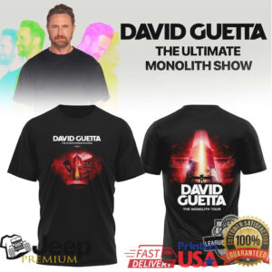 David Guetta The Monolith Tour Ultimate Show Commemorative T Shirt