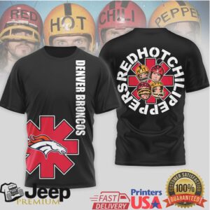 Denver Broncos x Red Hot Chili Peppers Music Mashup T Shirt Denver Broncos x Red Hot Chili Peppers Music Mashup T Shirt