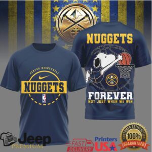 Denver Nuggets Snoopy Basketball Forever Fan Spirit Graphic T Shirt Denver Nuggets Snoopy Basketball Forever Fan Spirit Graphic T Shirt