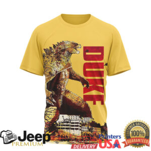 Duke Blue Devils Godzilla King of the Monsters Football T Shirt