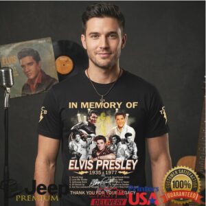 Elvis Presley In Memory Of 1935 1977 Legacy Tribute T Shirt Elvis Presley In Memory Of 1935 1977 Legacy Tribute T Shirt