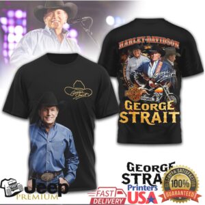 George Strait x Harley Davidson Legend Cowboy Motorcycle Graphic T Shirt George Strait x Harley Davidson Legend Cowboy Motorcycle Graphic T Shirt