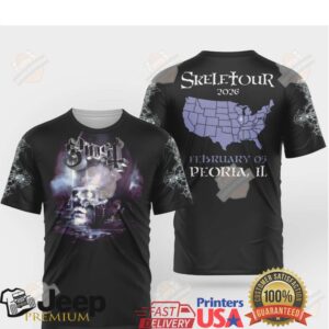 Ghost Band Skeletour 2026 Peoria, IL Exclusive Concert T Shirt Ghost Band Skeletour 2026 Peoria, IL Exclusive Concert T Shirt