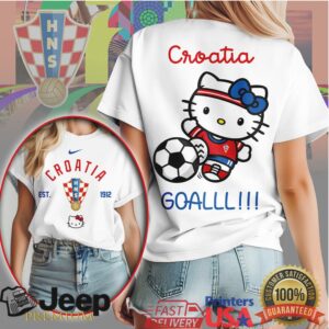 Hello Kitty Croatia Football HNS National Team Soccer T Shirt