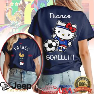 Hello Kitty France FFF Football GOALLL!!! Fan T Shirt