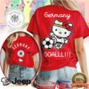 Hello Kitty Japan JFA Soccer GOALLL!!! Graphic T Shirt Hello Kitty Japan JFA Soccer GOALLL!!! Graphic T Shirt