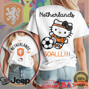 Hello Kitty Netherlands Soccer GOALLL!!! Fan T Shirt