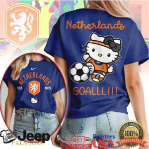 Hello Kitty Netherlands Soccer GOALLL!!! Fan T Shirt