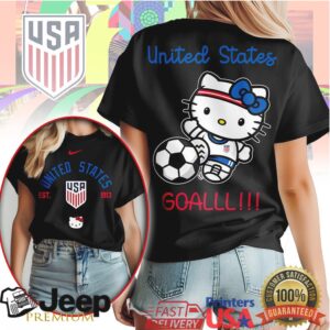 Hello Kitty USA Football USMNT USWNT National Team T Shirt