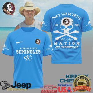 Kenny Chesney No Shoes Nation Florida State Seminoles NCAA T Shirt Kenny Chesney No Shoes Nation Florida State Seminoles NCAA T Shirt