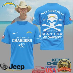 Kenny Chesney No Shoes Nation x Los Angeles Chargers NFL T Shirt Kenny Chesney No Shoes Nation x Los Angeles Chargers NFL T Shirt