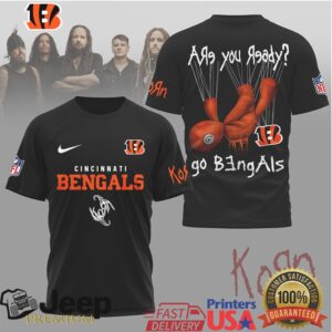 Korn x Cincinnati Bengals Are You Ready Voodoo Doll NFL T Shirt Korn x Cincinnati Bengals Are You Ready Voodoo Doll NFL T Shirt