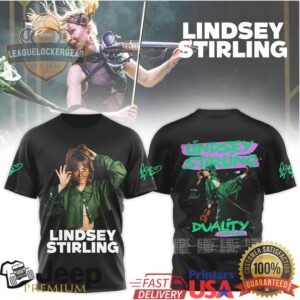 Lindsey Stirling Duality Untamed 2026 World Tour Graphic T Shirt Lindsey Stirling Duality Untamed 2026 World Tour Graphic T Shirt
