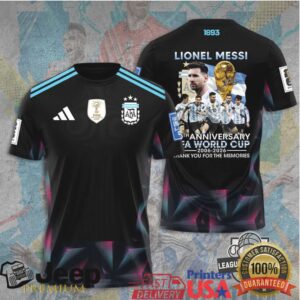 Lionel Messi Argentina 20th Anniversary World Cup Legacy T Shirt Lionel Messi Argentina 20th Anniversary World Cup Legacy T Shirt