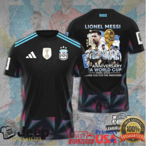 Lionel Messi Argentina 20th Anniversary World Cup Legacy T Shirt