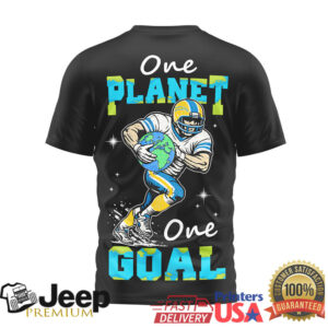 Los Angeles Chargers Happy Earth Day One Planet One Goal T Shirt