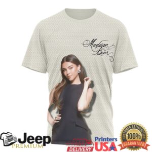 Madison Beer The Locket Tour 2026 Heart Graphic Cream T Shirt Madison Beer The Locket Tour 2026 Heart Graphic Cream T Shirt