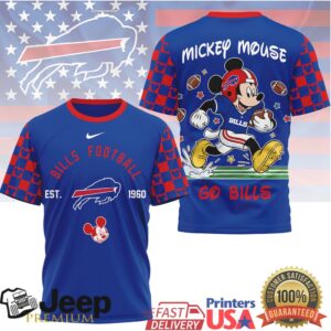 Mickey Mouse Buffalo Bills Football Est 1960 Graphic T Shirt