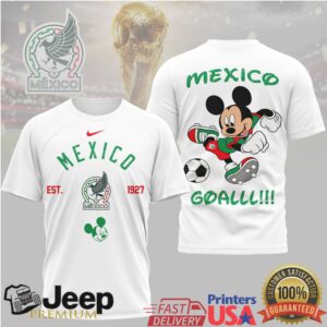 Mickey Mouse Mexico Soccer Aguila Mascot Football T Shirt Mickey Mouse Mexico Soccer Aguila Mascot Football T Shirt