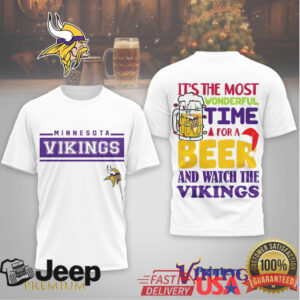 Minnesota Vikings MosWonderful Time For A Beer T Shirt Minnesota Vikings MosWonderful Time For A Beer T Shirt