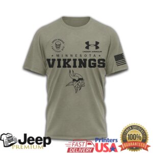 Minnesota Vikings Under Armour Tactical Military Logo T Shirt