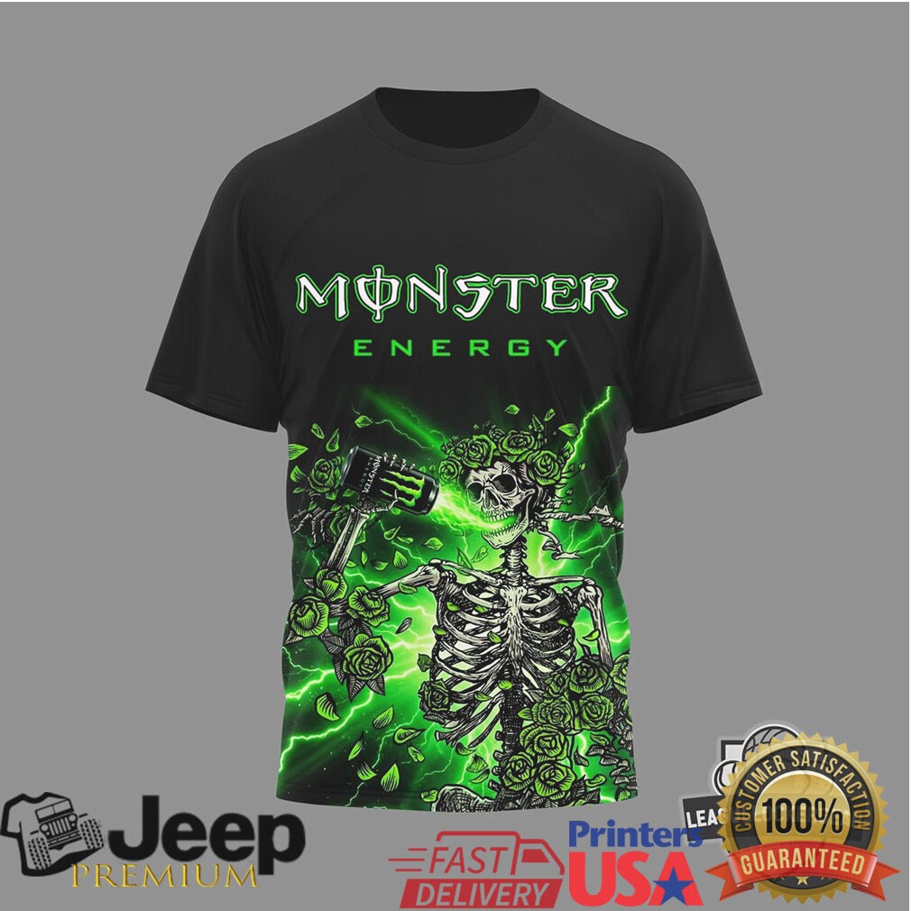 Monster Energy x Grateful Dead Powered By Monster Skeleton T Shirt Monster Energy x Grateful Dead Powered By Monster Skeleton T Shirt
