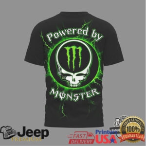 Monster Energy x Grateful Dead Powered By Monster Skeleton T Shirt