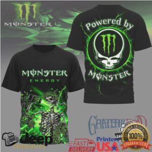 Monster Energy x Grateful Dead Powered By Monster Skeleton T Shirt