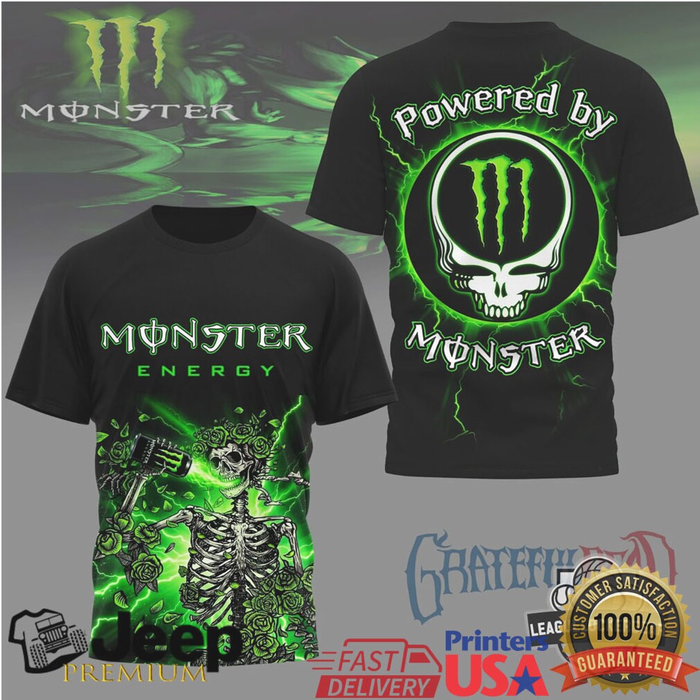 Monster Energy x Grateful Dead Powered By Monster Skeleton T Shirt Monster Energy x Grateful Dead Powered By Monster Skeleton T Shirt