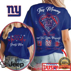 New York Giants Custom Mommy Loves T Shirt Personalized Football Mom T Shirt with Children’s Names and Heart New York Giants Custom Mommy Loves T Shirt Personalized Football Mom T Shirt with Children’s Names and Heart