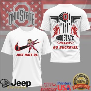 Ohio State Buckeyes Just Hate Us Dabbing Brutus Mascot T Shirt