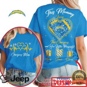 Personalized Los Angeles Chargers Mom T Shirt This Mommy Loves The Chargers Heart T Shirt Personalized Los Angeles Chargers Mom T Shirt This Mommy Loves The Chargers Heart T Shirt