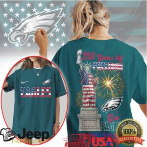 Philadelphia Eagles 250 Years of Freedom 1776 2026 Liberty Football T Shirt Philadelphia Eagles 250 Years of Freedom 1776 2026 Liberty Football T Shirt