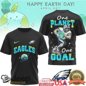 Philadelphia Eagles Happy Earth Day One Planet One Goal T Shirt Philadelphia Eagles Happy Earth Day One Planet One Goal T Shirt