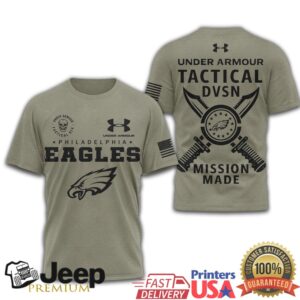 Philadelphia Eagles Under Armour Tactical Mission Made T Shirt Philadelphia Eagles Under Armour Tactical Mission Made T Shirt