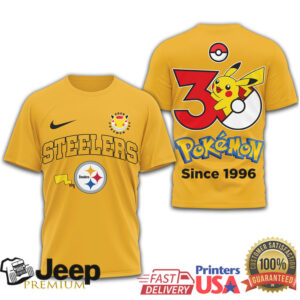 Pittsburgh ST Shirtlers x Pokémon 30th Anniversary Pikachu T Shirt