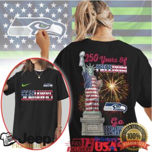 Seattle Seahawks 250 Years of Freedom 1776 2026 Patriotic T Shirt Seattle Seahawks 250 Years of Freedom 1776 2026 Patriotic T Shirt
