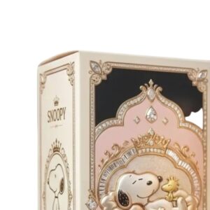 Snoopy “Happiness Is Simple” Gold & Pink Filigree 40oz Tumbler Luxury Peanuts Edition