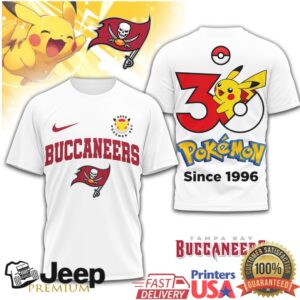 Tampa Bay Buccaneers x Pokémon 30th Anniversary Pikachu Fan Concept T Shirt Tampa Bay Buccaneers x Pokémon 30th Anniversary Pikachu Fan Concept T Shirt