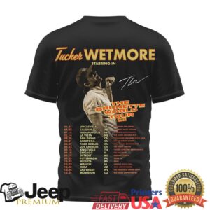 Tucker Wetmore The Brunette World Tour 2024 Cowboy Graphic T Shirt Tucker Wetmore The Brunette World Tour 2024 Cowboy Graphic T Shirt