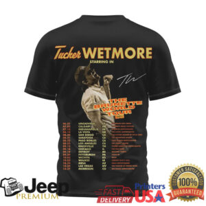 Tucker Wetmore The Brunette World Tour 2026 Cowboy Graphic T Shirt Tucker Wetmore The Brunette World Tour 2026 Cowboy Graphic T Shirt